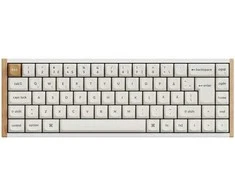 Klaviatūra Keychron K6 HE SE 65 % pelinäppäimistö, valkoinen/puu