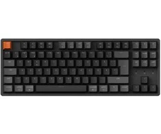 Klaviatūra Keychron K8 QMK, su laidu &amp; Wireless, USB + RF belaidė + Bluetooth, Magnetic-mechaninė key switch, RGB LED, Juodas