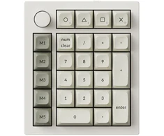 Klaviatūra Keychron Q0 MAX Numpad Ivory Baltas &amp; Pilkas