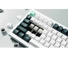 Klaviatūra Keychron Q1 HE, su laidu &amp; Wireless, USB + RF belaidė + Bluetooth, Magnetic-mechaninė key switch, QWERTY, RGB LED, Baltas