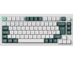 Klaviatūra Keychron Q1 HE, su laidu &amp; Wireless, USB + RF belaidė + Bluetooth, Magnetic-mechaninė key switch, QWERTY, RGB LED, Baltas