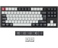 Klaviatūra Keychron Q3 HE, su laidu &amp; Wireless, USB + RF belaidė + Bluetooth, Magnetic-mechaninė key switch, RGB LED, Juodas, Carbon