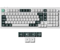 Klaviatūra Keychron Q5 HE 96% rankenėlės belaidis trijų režimų QMK Gateron 2.0 magnetinis jungiklis, baltas korpusas
