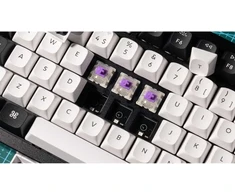 Klaviatūra Keychron Q6 HE 100% rankenėlės belaidis trijų režimų QMK Gateron 2.0 magnetinis jungiklis Shell Baltas