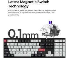 Belaidė magnetinė klaviatūra Keychron Q6H-P1, Nebula jungikliai, Nordic išdėst., Juoda