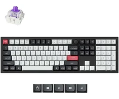 Belaidė magnetinė klaviatūra Keychron Q6H-P1, Nebula jungikliai, Nordic išdėst., Juoda