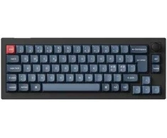 Klaviatūra Keychron V2 Max, su laidu &amp; Wireless, USB + RF belaidė + Bluetooth, Magnetic-mechaninė key switch, RGB LED, Juodas, Carbon