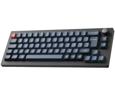 Klaviatūra Keychron V2 Max, su laidu &amp; Wireless, USB + RF belaidė + Bluetooth, Magnetic-mechaninė key switch, RGB LED, Juodas, Carbon
