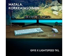 Logitech – G915 X LIGHTSPEED TKL žemo profilio belaidė žaidimų klaviatūra