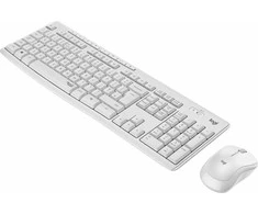 Belaidė klaviatūra su pele Logitech MK295, NORDIC išdėstymas, baltos spalvos