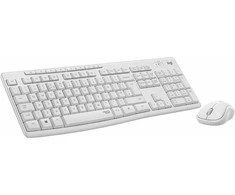 Belaidė klaviatūra su pele Logitech MK295, NORDIC išdėstymas, baltos spalvos