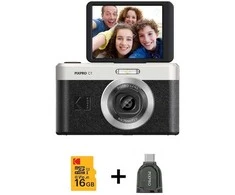 Kodak PixPro C1 Juodas + karta pamięci 16GB