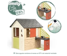 Lauko žaidimų namelis su virtuvėle Smoby Life Nature (7600810739)
