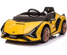 Leggodt Lamborghini Sian 12V lasten sähköauto, keltainen
