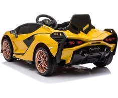 Leggodt Lamborghini Sian 12V lasten sähköauto, keltainen