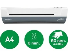 Laminavimo aparatas Leitz iLAM Home A4, 125mic, baltos/pilkos spalvos