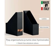 Leitz Puro žurnalų aplankų pakuotė, 2 vnt. Juodas, 100 mm, 260 mm, 310 mm, 310 g, Italija