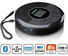 Lenco CD-Player CD-340BK juodas