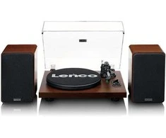 Lenco LS-600WA patefonas (graikinis riešutas) + kolonėlės HiFi komplektas