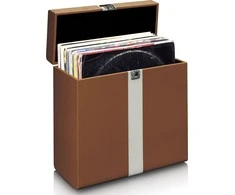 Lenco TTA-301 apsauginis dėklas vinilinėms plokštelėms, ruda/balta