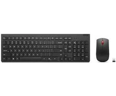Klaviatūra Lenovo 4X31R64485, Full-size (100%), Wireless, RF belaidė, Juodas, su pele