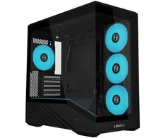 Lian Li VECTOR V100 MINI PC Case, Micro-ATX, Tempered Glass – Juodas