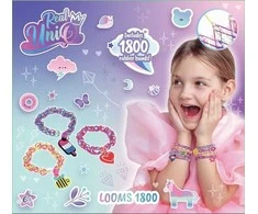 Liniex Loom Bands Kit -askartelusetti, 1800 osaa