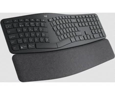 Logitech ERGO K860 SPLIT belaidė klaviatūra verslui, grafito spalvos, Suomių kalba (Qwerty)