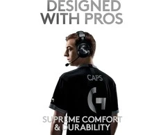 Belaidės žaidimų ausinės Logitech PRO X serijos, Juodos spalvos