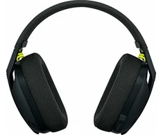 Žaidimų ausinės Logitech G435 Lightspeed, juodos/neoninės geltonos spalvos