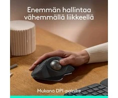 Logitech - MX Ergo S pažangus belaidis kamuoliukas, juodas