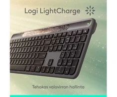 Logitech - „Signature Slim Solar“ + K980 klaviatūra - grafito spalvos (šiaurės šalių)