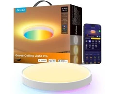 „Govee“ apvalus išmanusis lubinis šviestuvas | Pakankamai galingas LED šviestuvas | 4300 lm | 2700K–6500K | 2,4 GHz | „Wi-Fi“ + „BT“