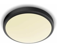 Lubinis šviestuvas Šviestuvas lubų Philips Doris, 17W, 2700°K, LED, juodas