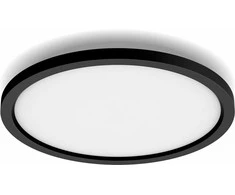 Lubinis šviestuvas Lampa sufitowa Signify Philips Hue Baltas Amb. Aurelle Panelleuchte rund Schw inkl DS