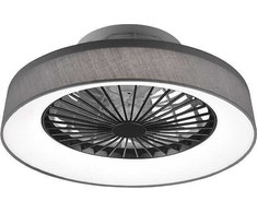 Lubinis šviestuvas Trio Farsund -LED-tuuletinvalaisin 47 cm, 30 W, harmaa