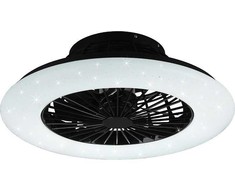 Lubinis šviestuvas Trio Stralsund -LED-tuuletinvalaisin 50 cm, 30 W, mattamusta