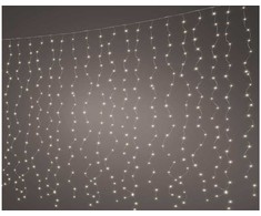 Lumineo Micro LED curtain koristevalosarja ulkokäyttöön, 90 x 100 cm