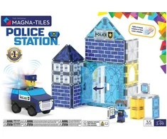 MAGNA-TILES Magnetinis konstruktorius „Policijos nuovada“, 35 det.