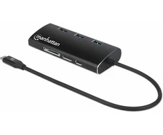 Adapteris USB Manhattan MANHATTAN USB -C 3.2 Gen 1-Adapteris,HDMI,USB,USB-C-PD,RJ45,SD