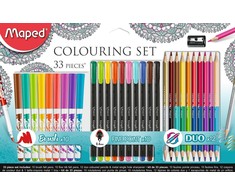 Piešimo flomasteriai - MAPED - 33 flomasterių rinkinys - Daugiaspalvis - Vaikams nuo 3 metų - Unisex