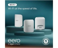 Maršrutizatorius eero Pro 7 BE10800 Tri-Band Wi-Fi 7 mesh-järjestelmä, 3 kpl