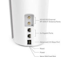 Modemas TP-LINK Deco X50-5G Dual Band 5G/4G/3G -modeemi ja WiFi6 -tukiasema