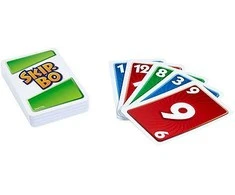 Dėklas Mattel „Skip-Bo“ kortų žaidimas