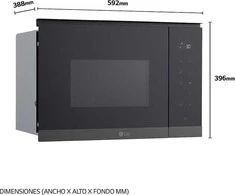 Mikrobangų krosnelė LG MG7Z2593B mikroaaltouuni, musta