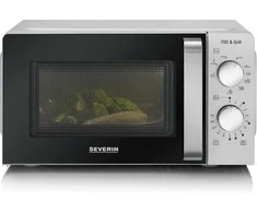 Mikrobangų krosnelė Severin MW 7780 microwave Juodas, Sidabrinis Grilis microwave Countertop 17 L 700 W