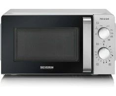 Mikrobangų krosnelė Severin MW 7780 microwave Juodas, Sidabrinis Grilis microwave Countertop 17 L 700 W