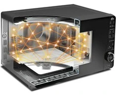Mikrobangų krosnelė Whirlpool MWF 420 BL mikroaaltouuni, musta