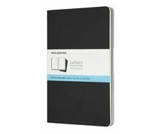 Užrašų knygelė Moleskine Cahier, 13x21cm,taškuotais lapais, minkštu viršeliu, juodos spalvos