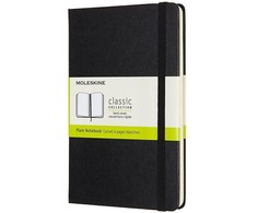 Moleskine Medium Plain užrašų knygelė, juoda